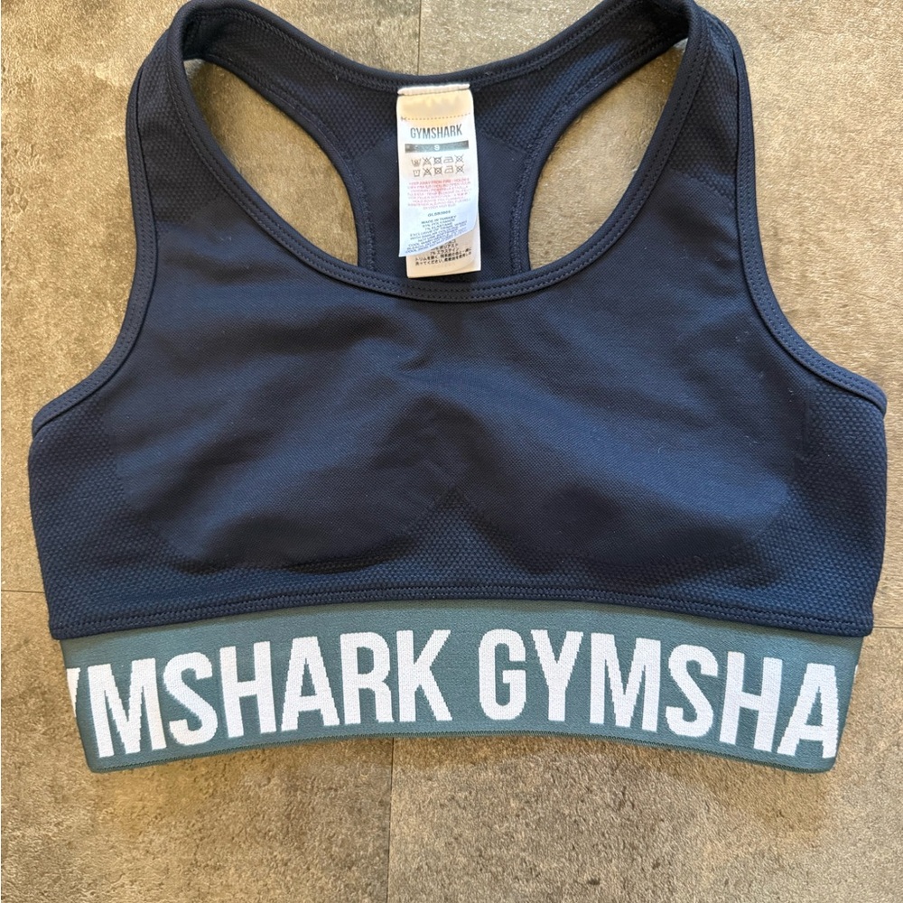 Gymshark Women's Navy Sports Bra - Picture 2 of 6